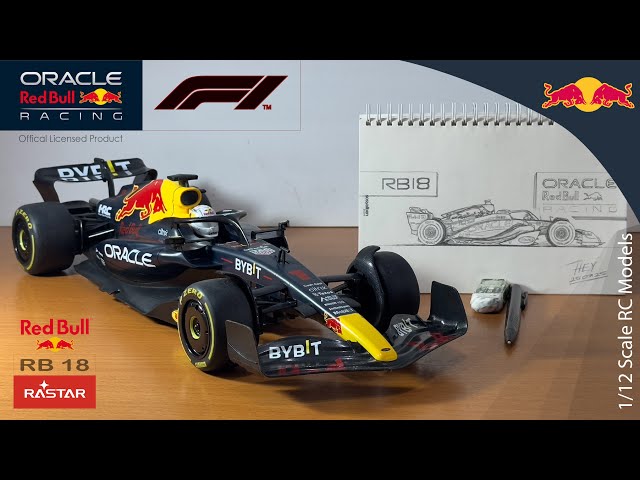 Rastar Oracle Red Bull RB18 1/12 Scale RC Model - YouTube
