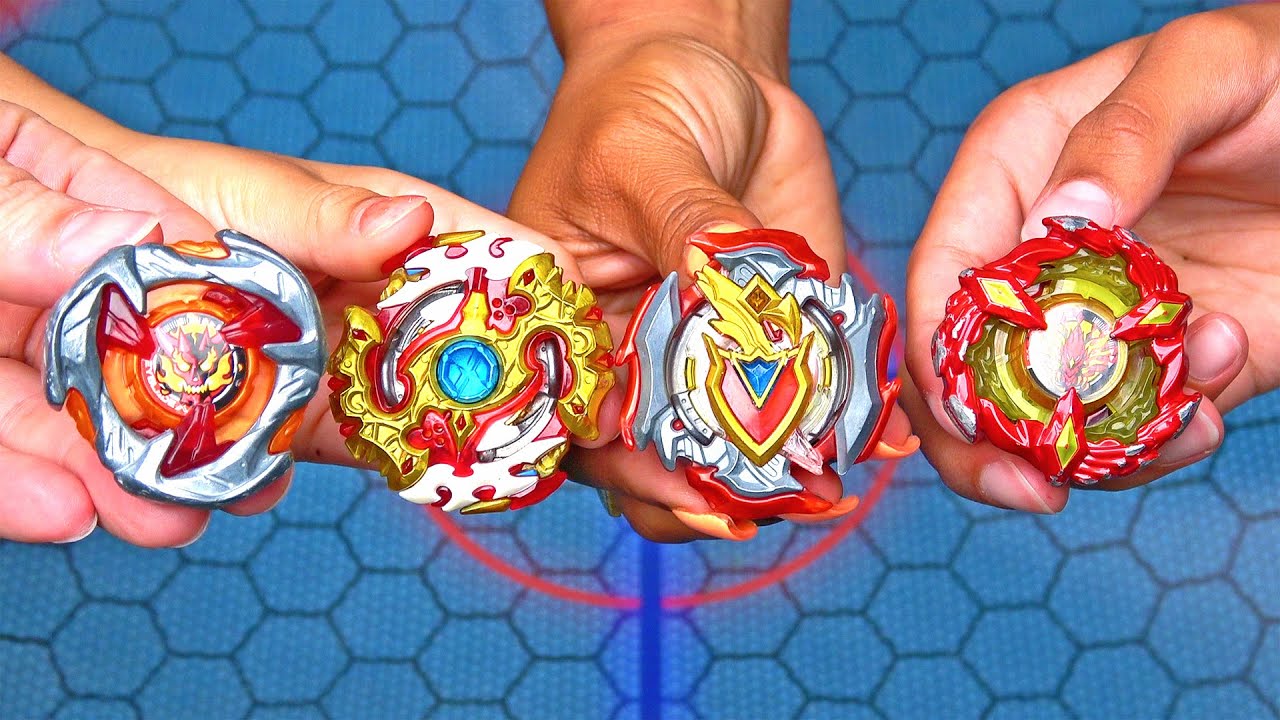 LEFTSPIN HAMER vs SPRIGGAN vs PHOENIX WING vs ACHILLES | Beyblade