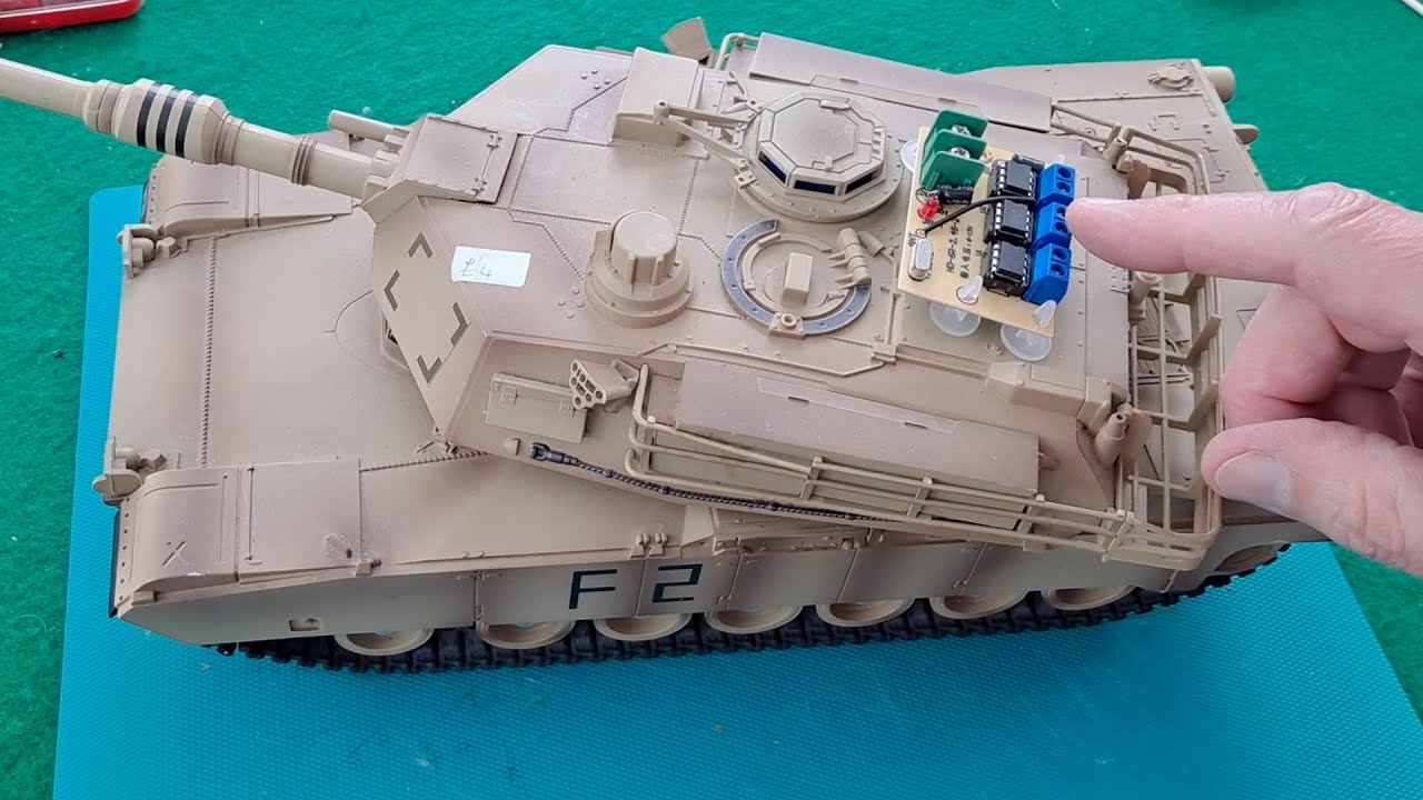 XQ Toys RC M1A2 Abrams Tank 2.4GHz conversion - YouTube
