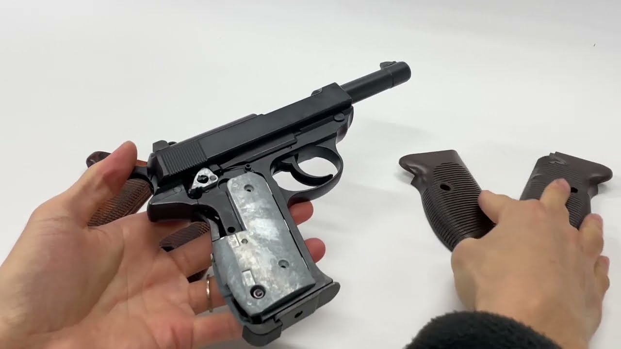 グリップ交換手順】マルゼン製｜ワルサーP38 - YouTube