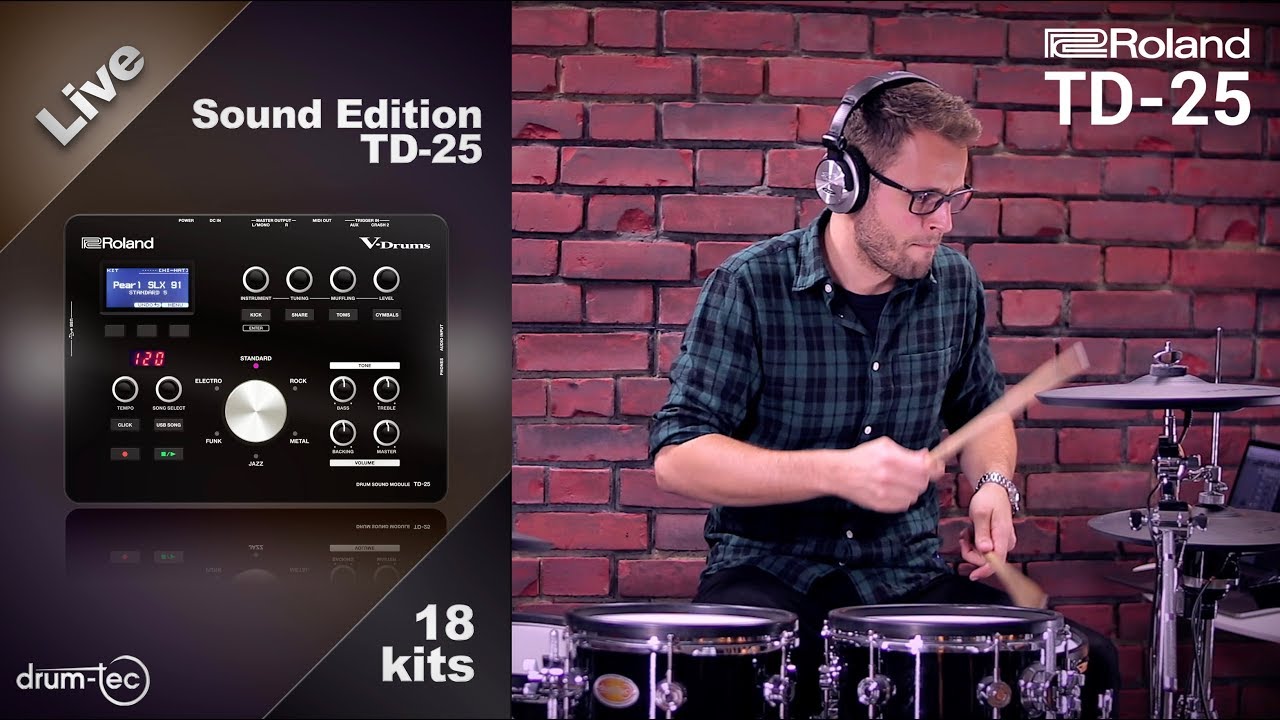 Roland TD-25 Live Sound Edition custom kits sound upgrade by drum