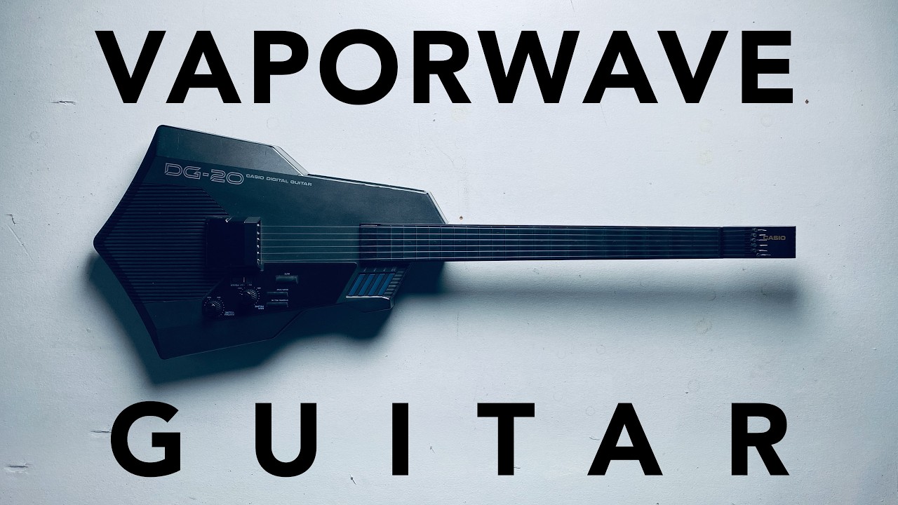 Casio's futuristic VAPORWAVE guitar from 1987 (Casio DG-20 & MG