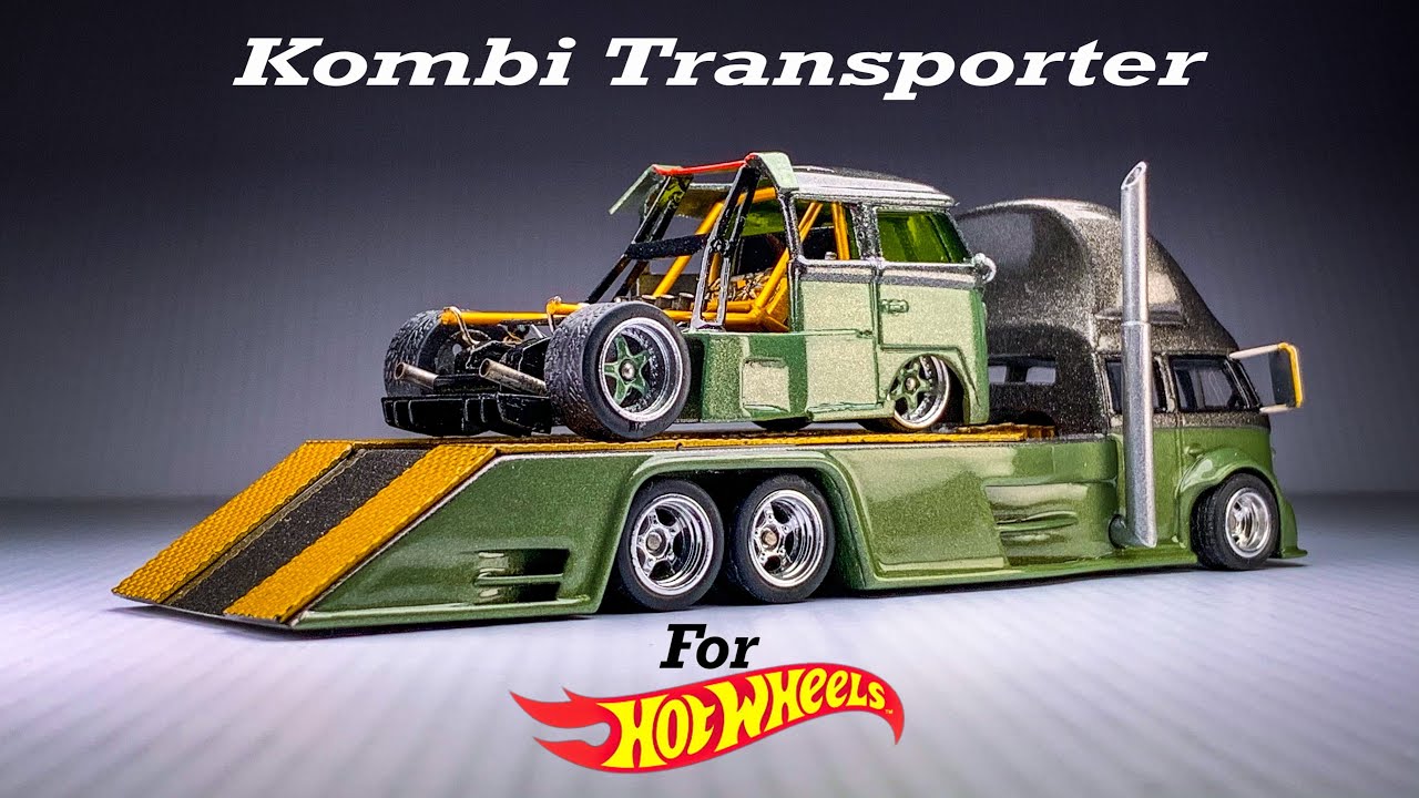 Volkswagen Kombi Bus Team Transport for Hot Wheels Custom - YouTube