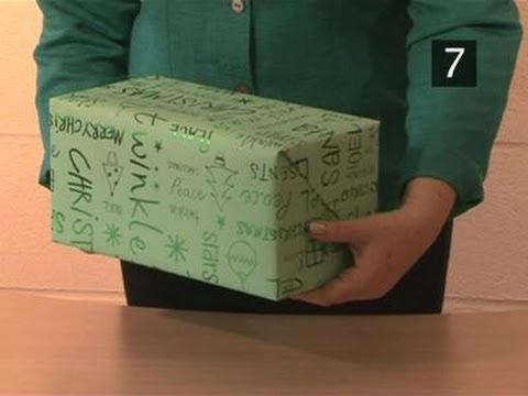 How To Wrap A Square Ended Box - YouTube