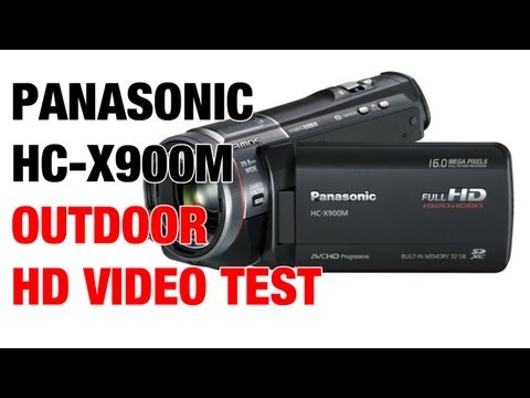 Panasonic HC-X900M Outdoor Zoom & Focus Test - YouTube