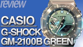 Metal Casioak G-Shock GM-2100B Green #Watch Review - YouTube