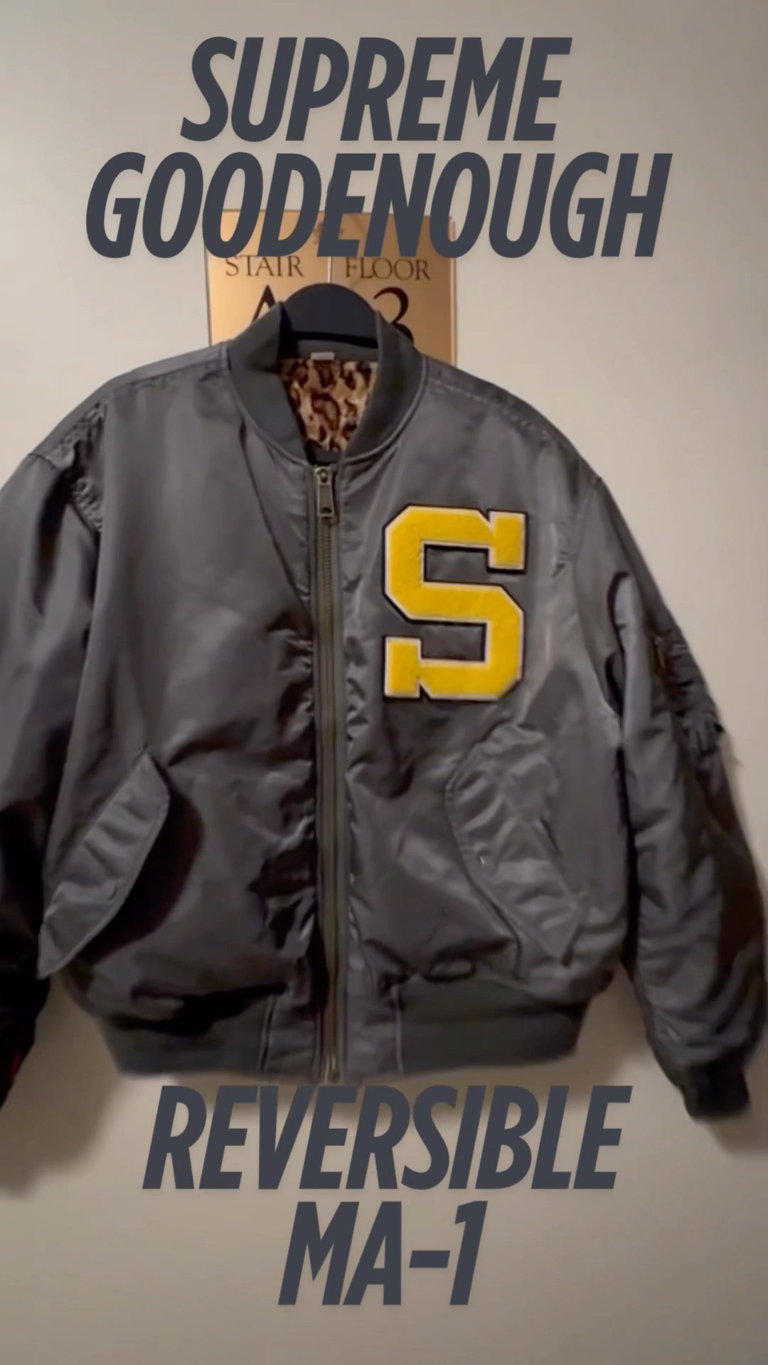 SS25 Week 15 Supreme x GOODENOUGH Reversible MA-1 | Supreme x