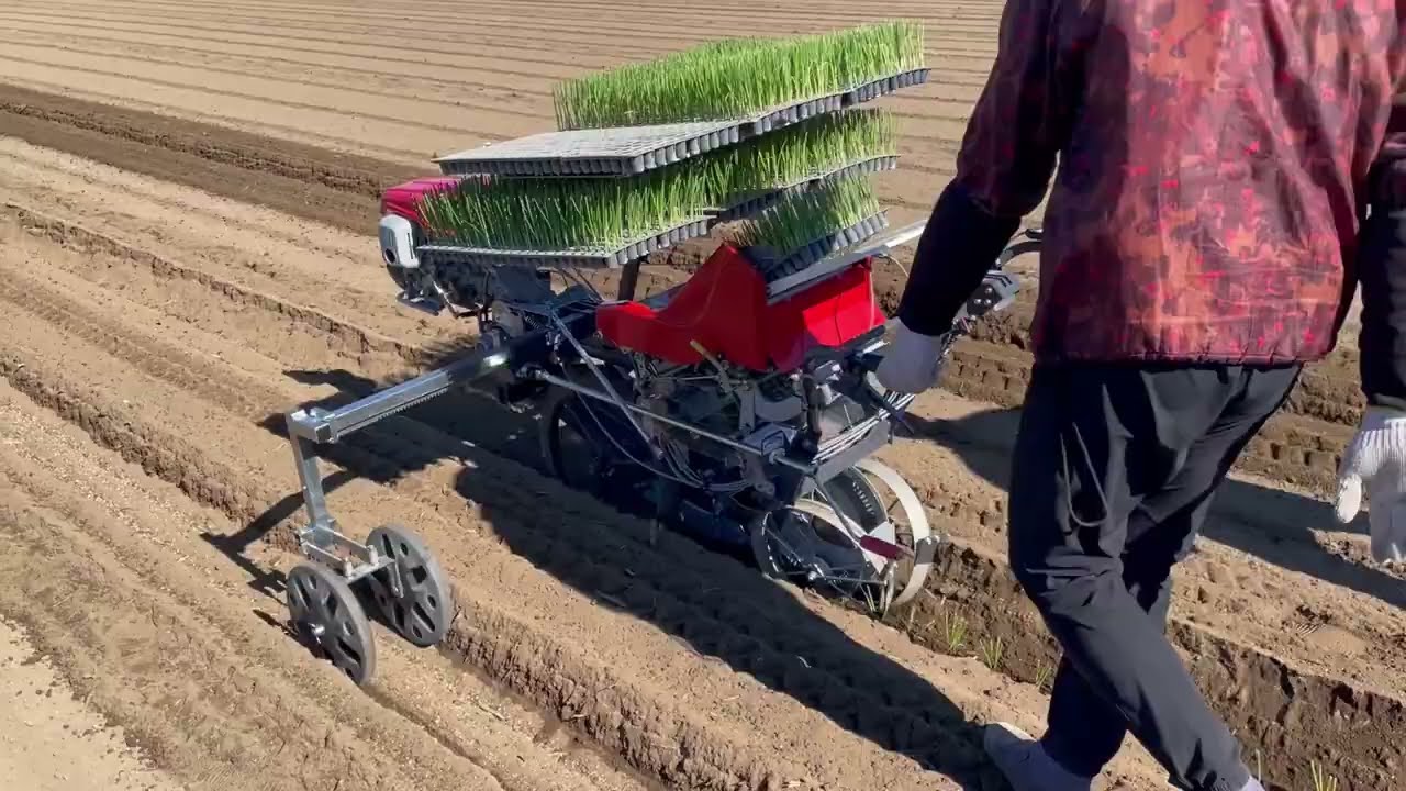 歩行1条白ネギ移植機（ポット220苗箱用） | みのる産業株式会社 agri