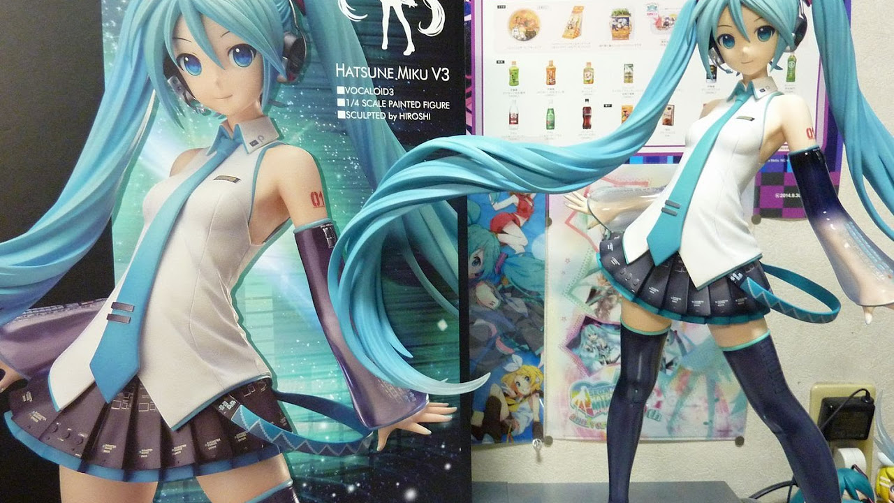 初音ミクV3 1/4スケールフィギュア レビュー - YouTube