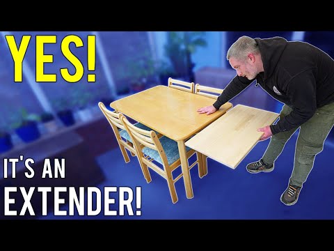 Making a REMOVABLE EXTENSION for a dining table - YouTube