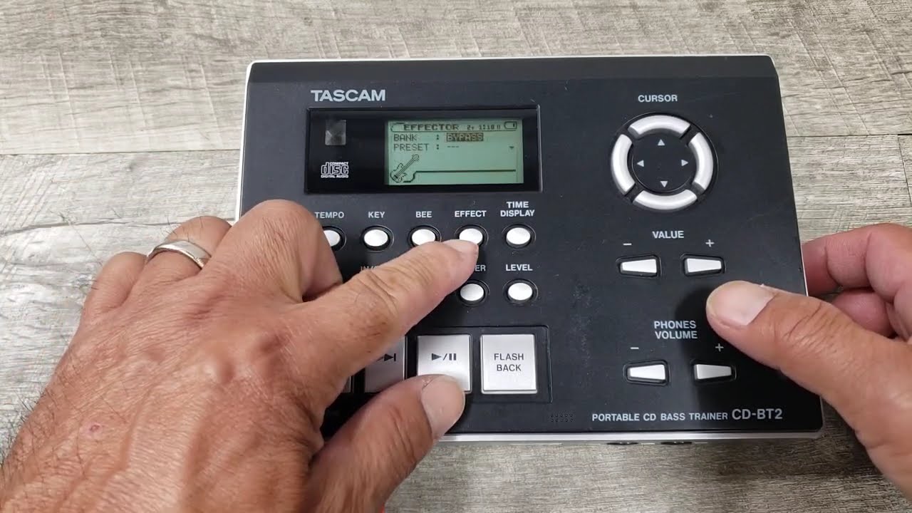 Tascam CD-BT2 Portable CD Bass Trainer / Player - YouTube