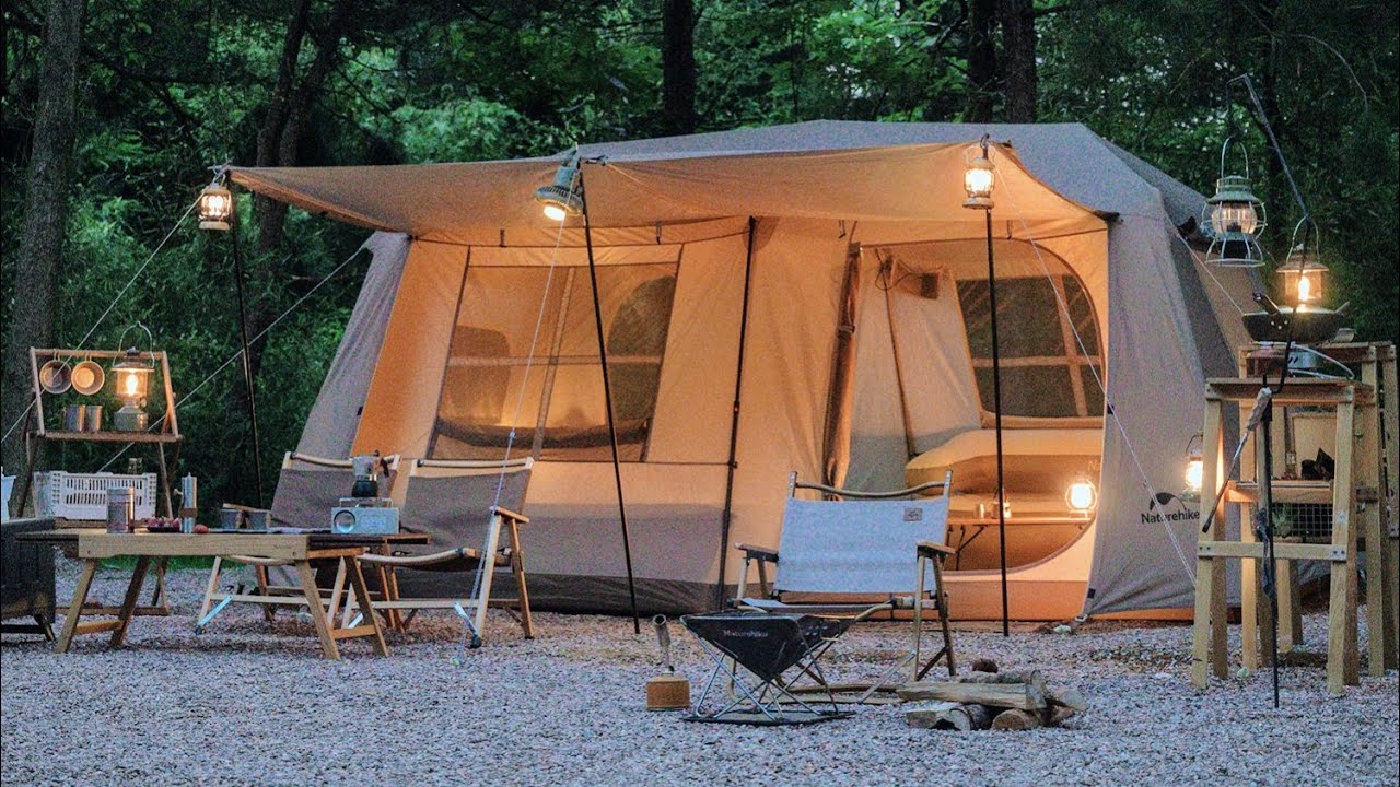 Naturehike 💙Village 13.0 テント丨ライトバーの取り替え方💙 - YouTube