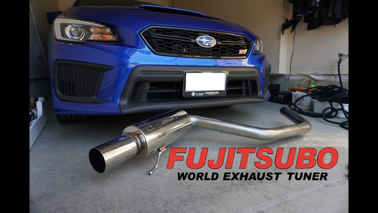 Fujitsubo Authorize RM Exhaust on WRX STI ~ VAB - YouTube