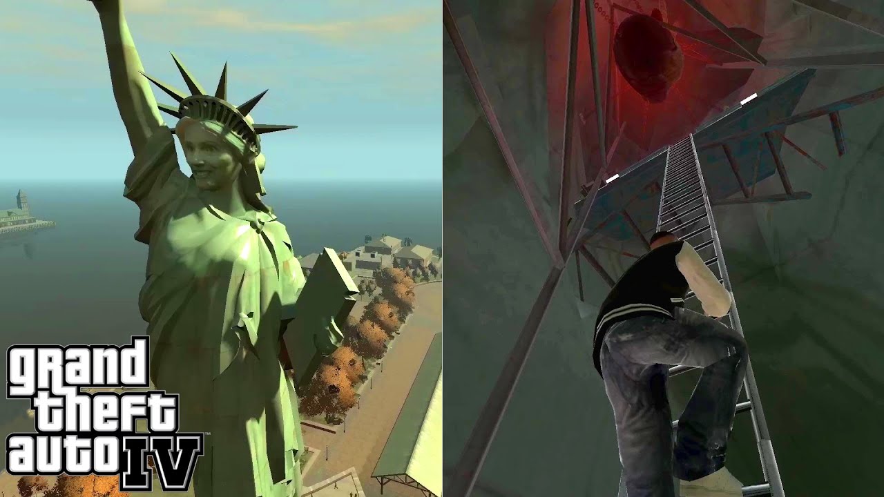 How to get inside Statue of Liberty in GTA IV (Happiness Statue