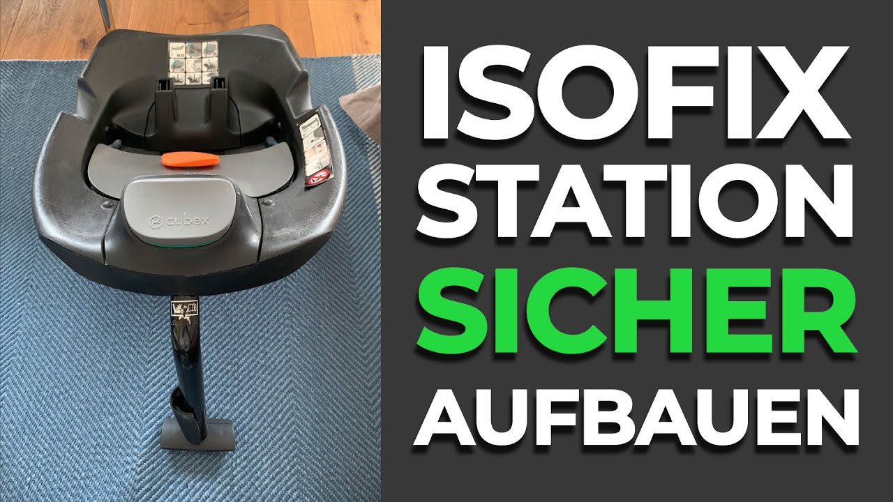 Installing the ISOFIX base (Cybex Q-Fix infant car seat) - YouTube