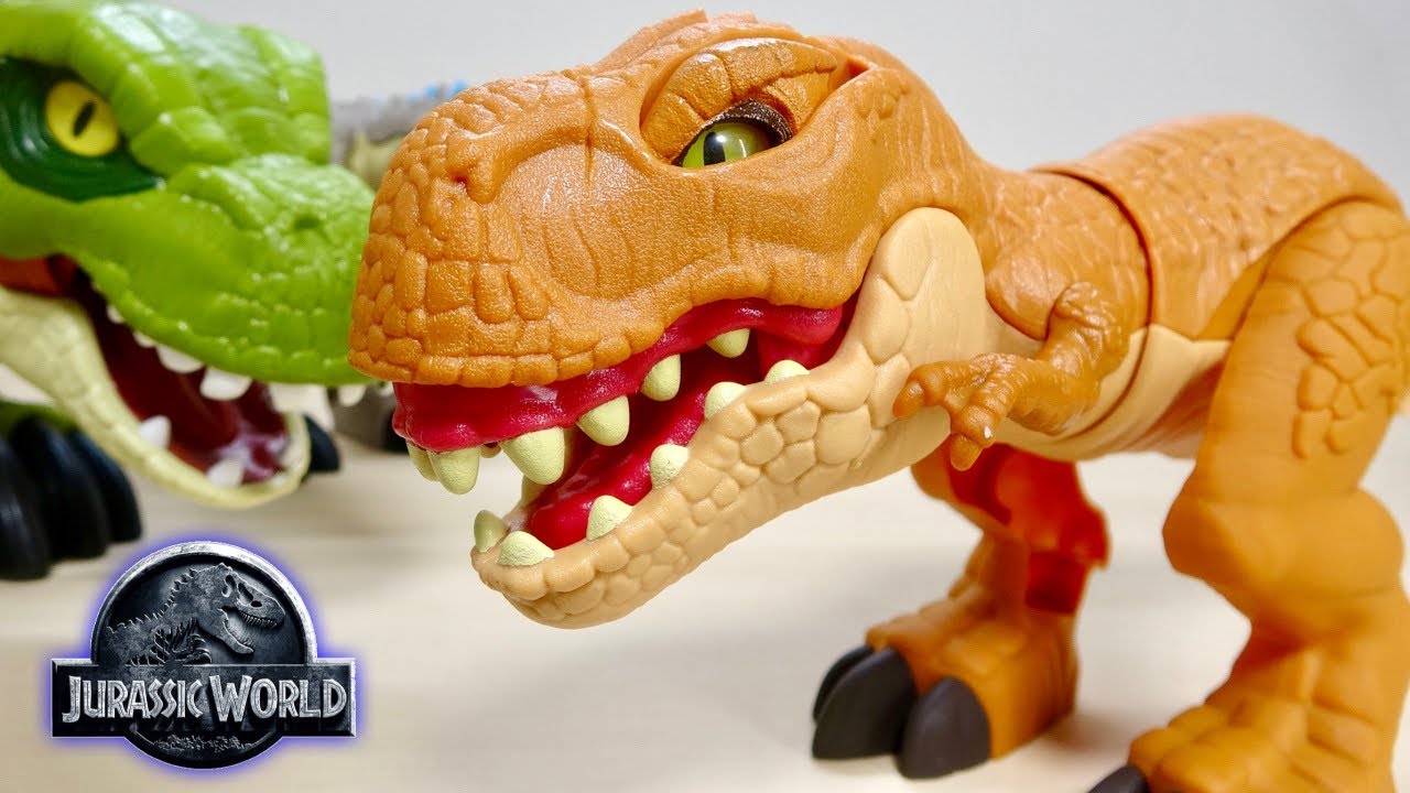 T-REX with an angry expression is funny♪ Jurassic World Imaginext
