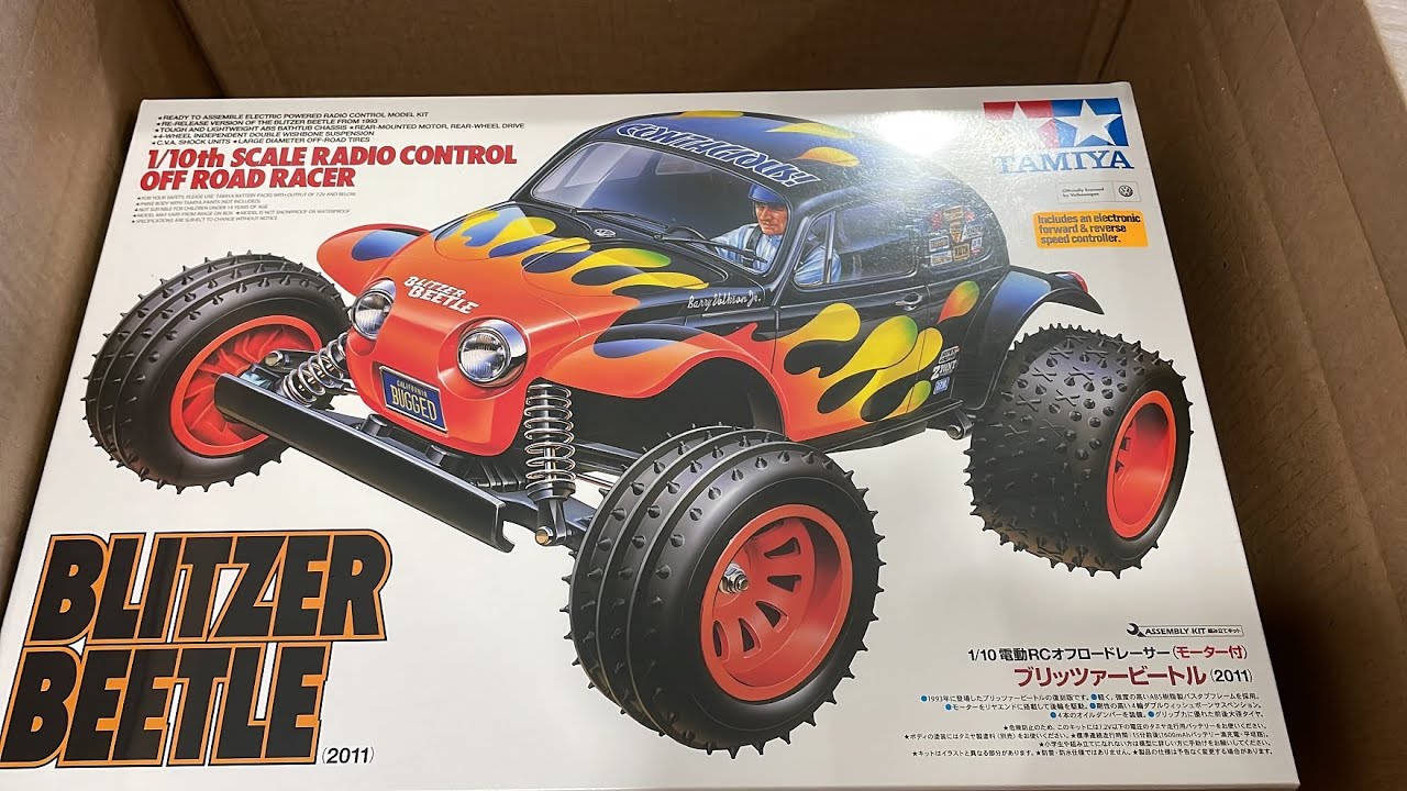 UNBOXING Tamiya BLITZER BEETLE 58502 1/10 RC car 2022 - YouTube
