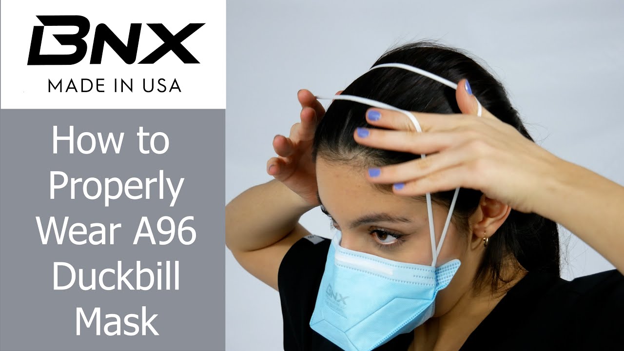 BNX N95 Mask Respirator Duckbill (NIOSH) (Model: A96-2W), White