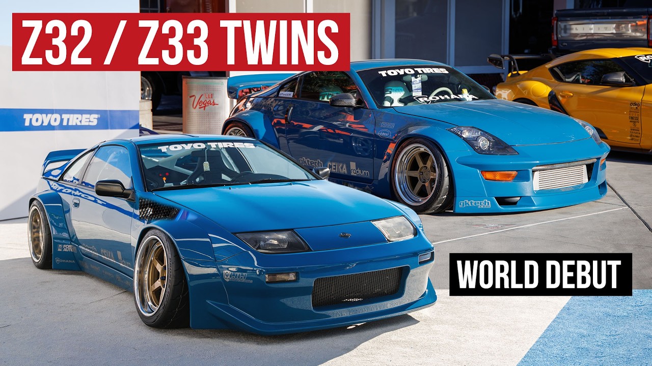 300zx and 350z Twins, Rocket Bunny Style: USA x Japan Vibes - YouTube