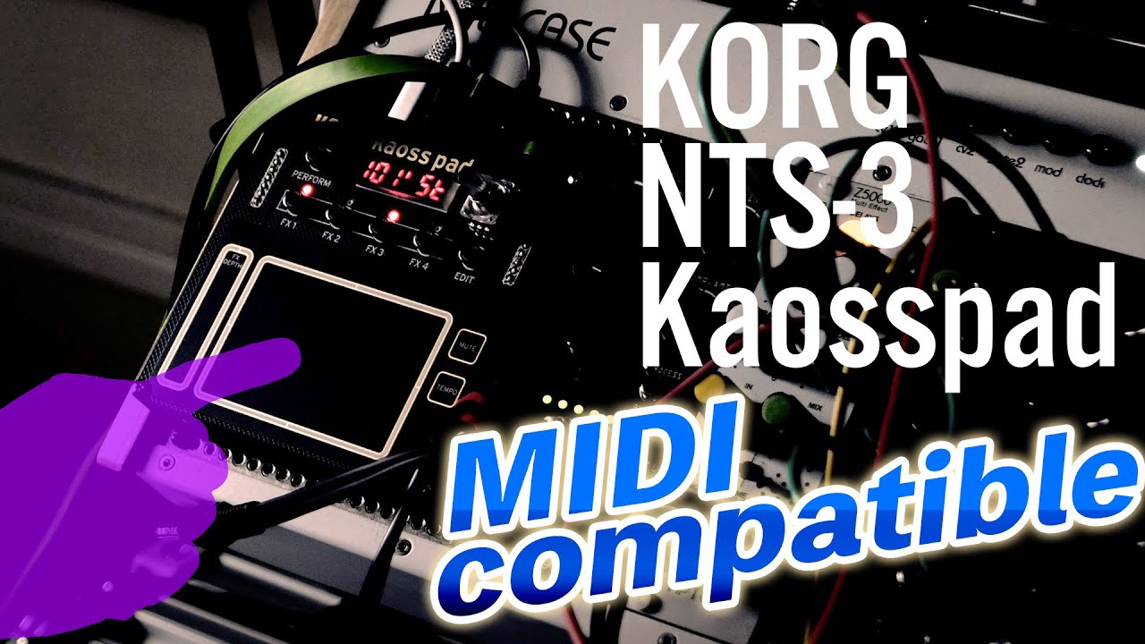Korg NTS-3 Kaosspad MIDI SYNC Review - YouTube