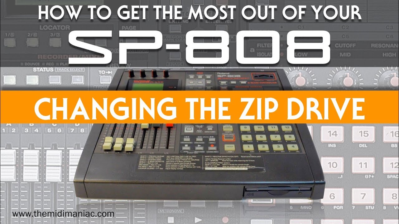 SP-808: Changing the Zip Drive - YouTube