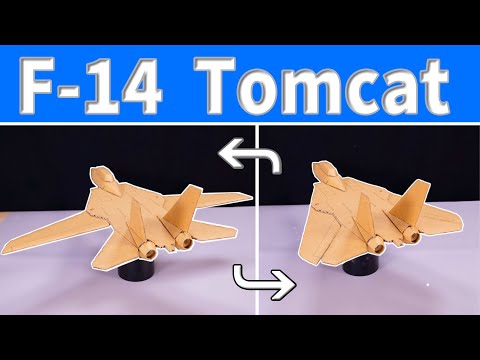 F-14 Tomcat】Cardboard craft「TOP GUN」 - YouTube
