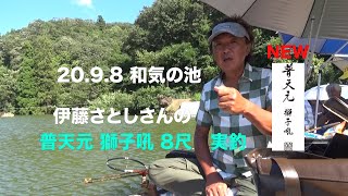 20 9 8 伊藤さとしさんの 和気の池 獅子吼8尺実釣り - YouTube