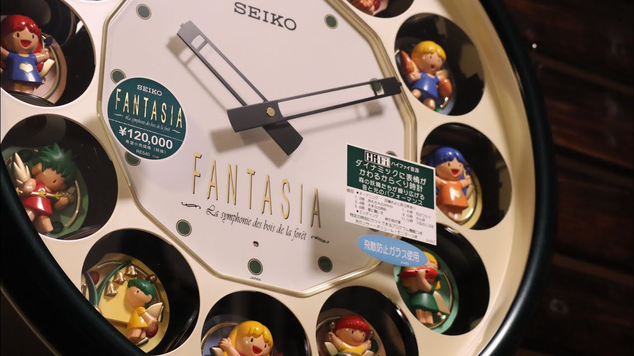 4K60fps】SEIKO FANTASIA RE540M Melody in motion Wall clock magic