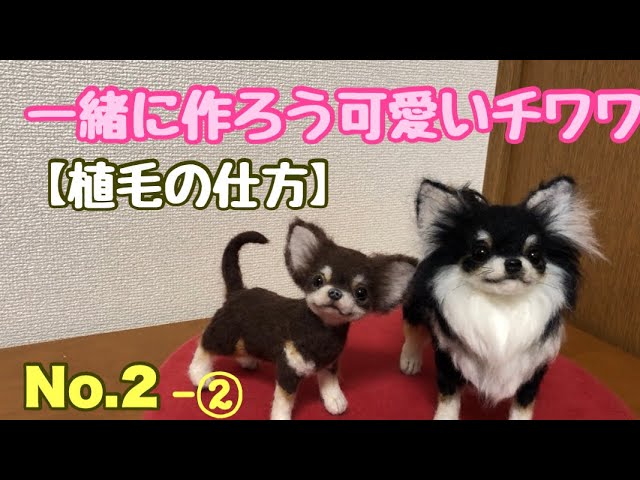 一緒に作ろうリアル可愛いチワワ【丁寧で分かりやすい植毛の仕方】羊毛