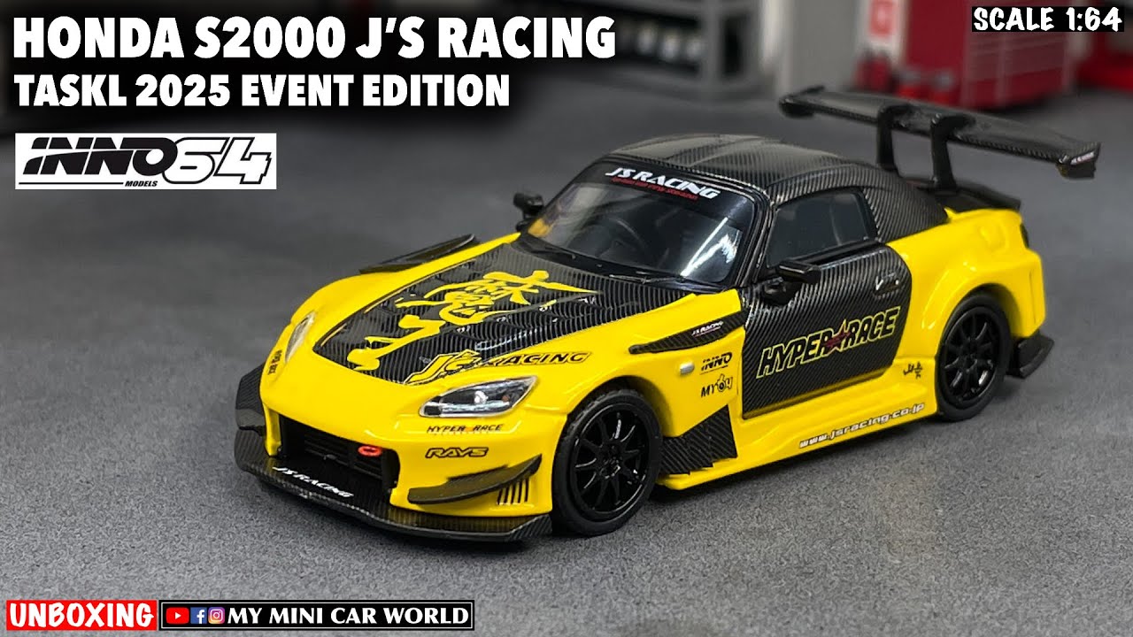 MY MINI CAR WORLD』UNBOXING INNO64 1/64 HONDA S2000 J'S RACING