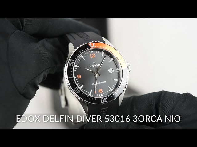 Edox Delfin Diver 53016 3ORCA NIO - YouTube