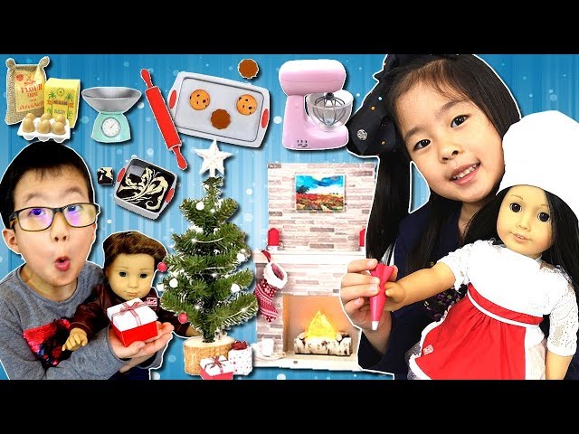 American Girl Doll Christmas Holiday Celebration Set 🎅🏽🎄 - YouTube
