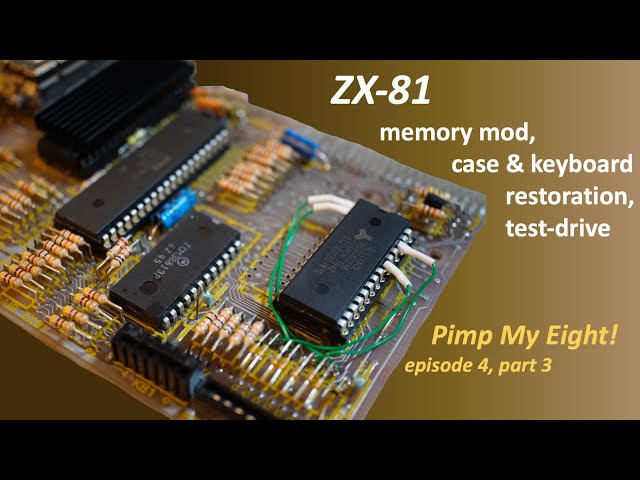 ZX-81 memory mod, case & keyboard restoration, test-drive - YouTube
