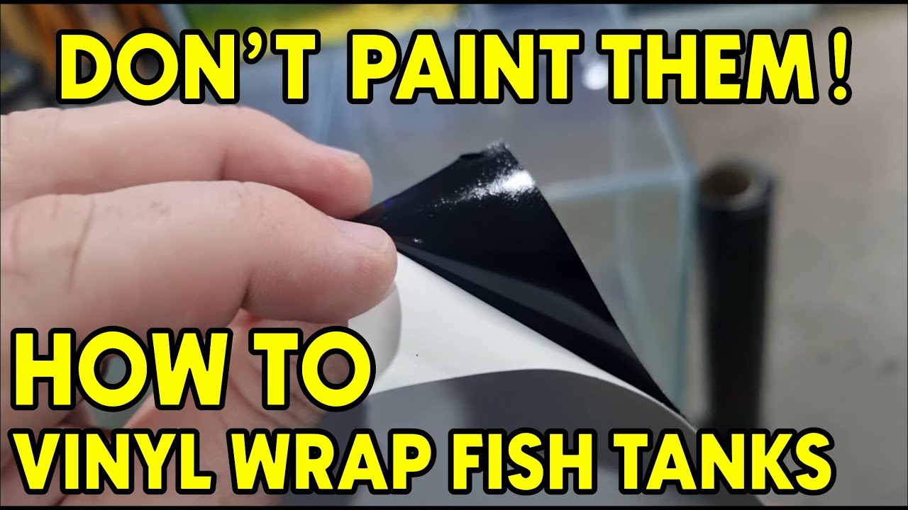 FORGET PAINT - How To wrap your AQUARIUM / TANK !!! A Tutorial