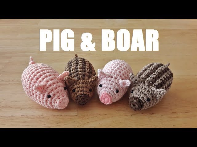 amigurumi pig & boar かぎ針編み あみぐるみ ブタ＆イノシシ 2019年