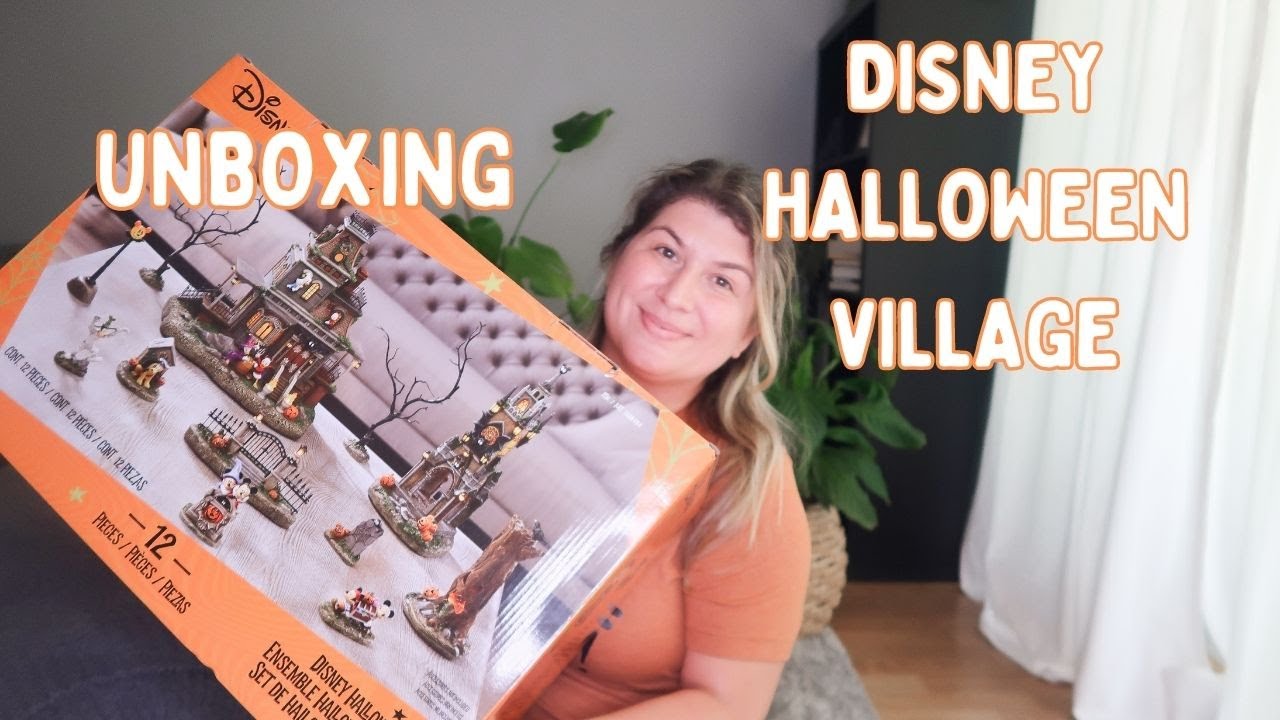 DISNEY HALLOWEEN VILLAGE COSTCO - UNBOXING & REVIEW - YouTube