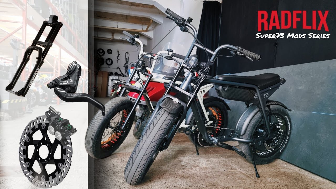 Super73 ZX Mods: S73 Air Suspension Forks + 220mm Magura Hydraulic