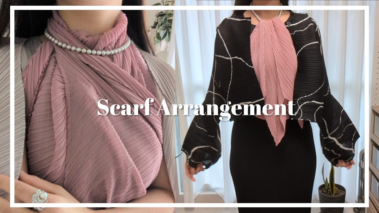 プリーツプリーズのスカーフアレンジを楽しむ🧣🩷｜PLEATS PLEASE9月の