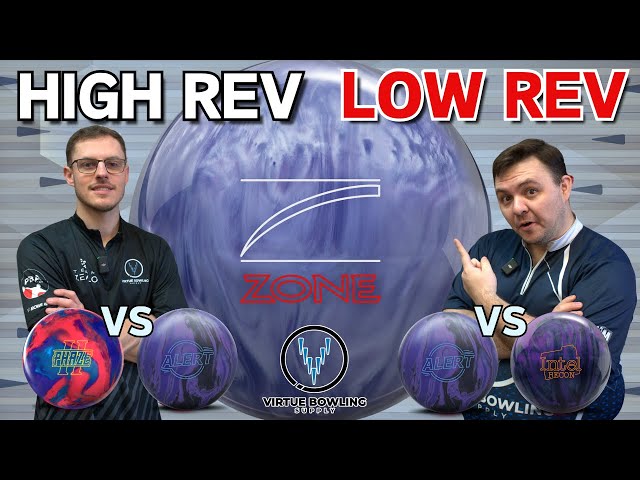 Brunswick Danger Zone Purple Ice| High & Low Rev Comparisons
