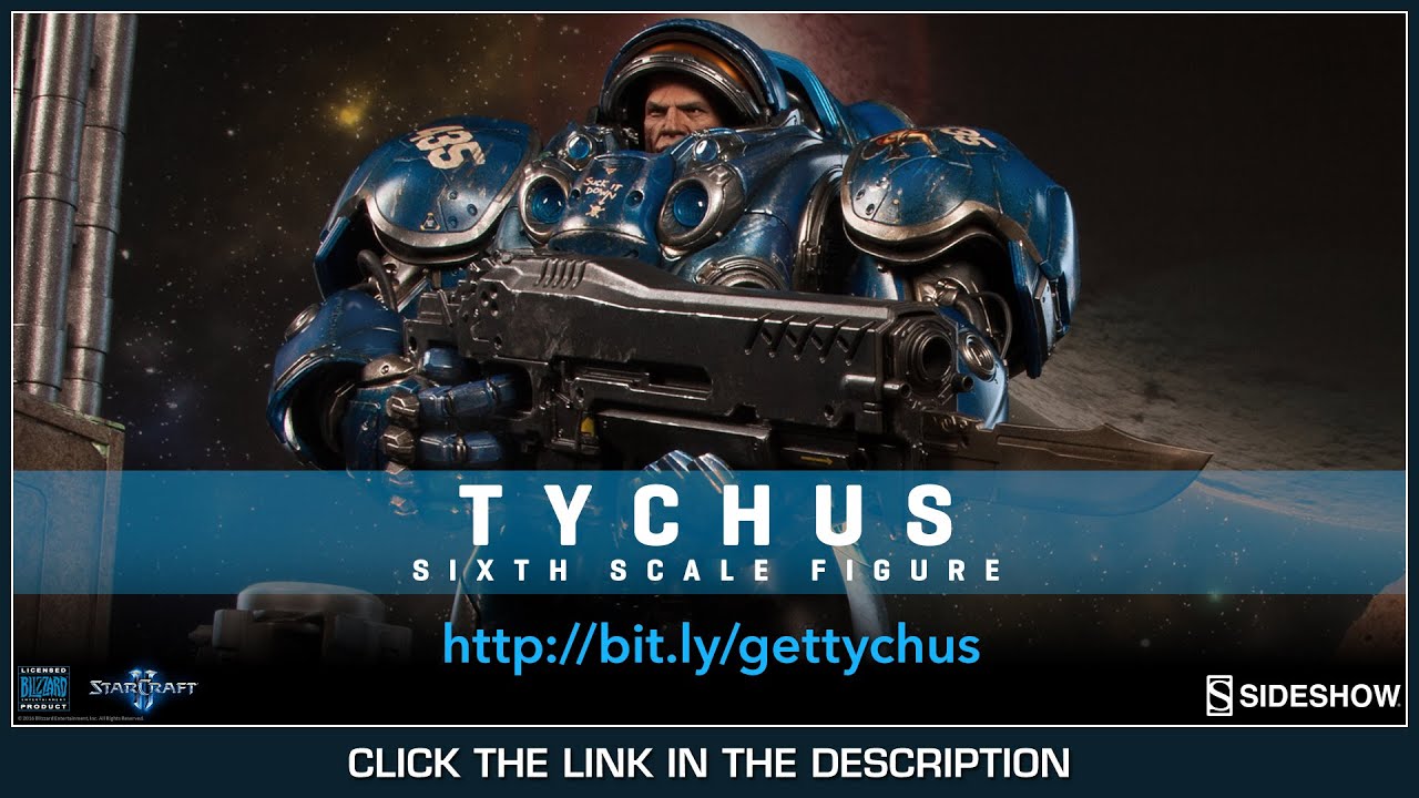 Starcraft 2 Sideshow Collectibles Tychus Findlay 1/6 Scale Video