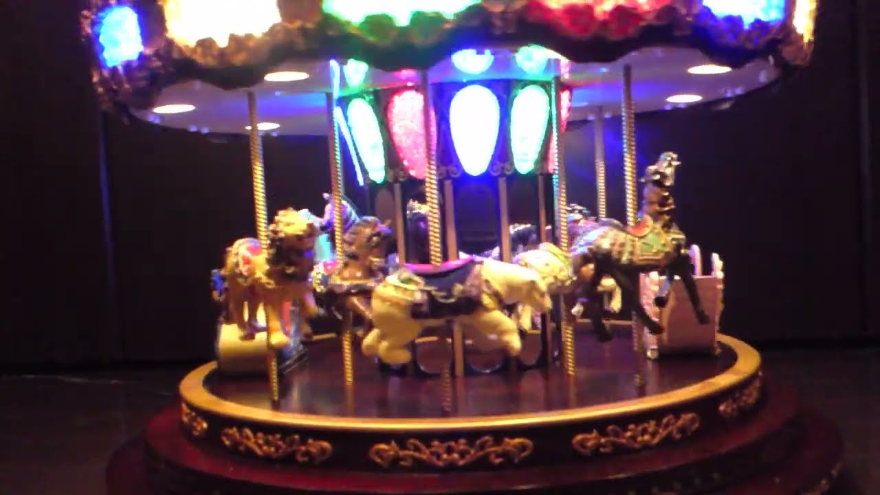 Mr. Christmas Marquee Deluxe Carousel - YouTube
