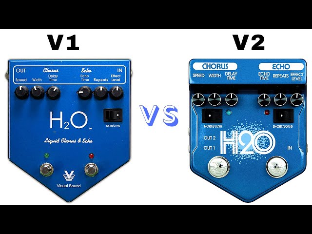 Visual Sound H2O Version 1 vs H2O Version 2 | Chorus / Echo Pedal