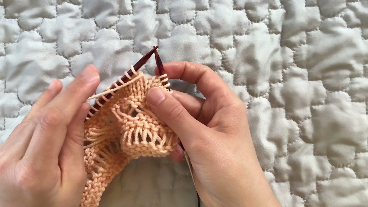 Double Stitch (ds): German Short Rows - YouTube