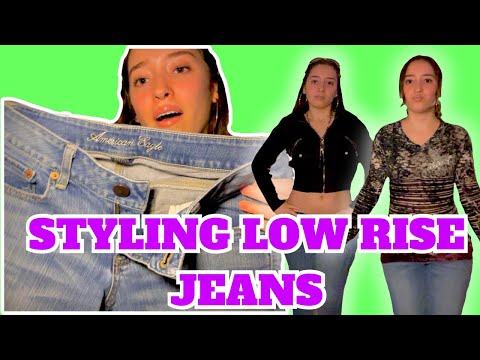 Styling Low Rise Jeans Multiple Ways - YouTube