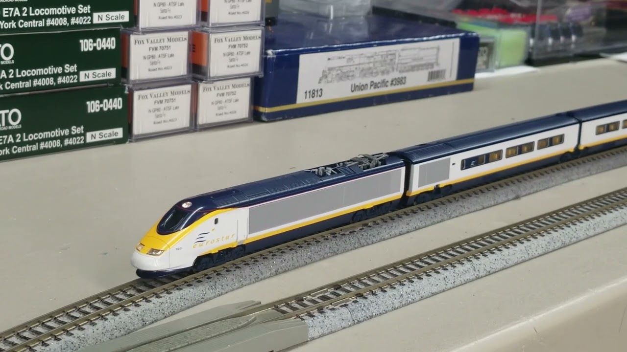 Kato 10 327 Eurostar DCC install - YouTube