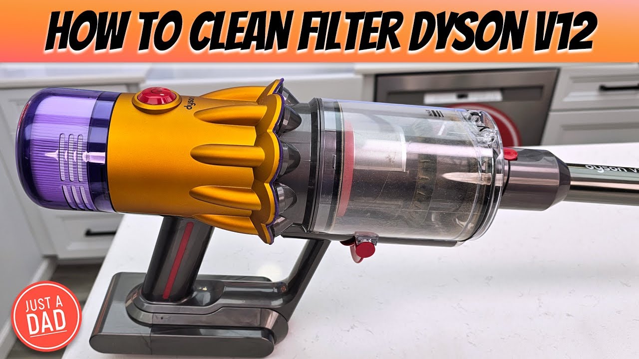 How to Clean Filter on Dyson V12 Detect Slim - YouTube