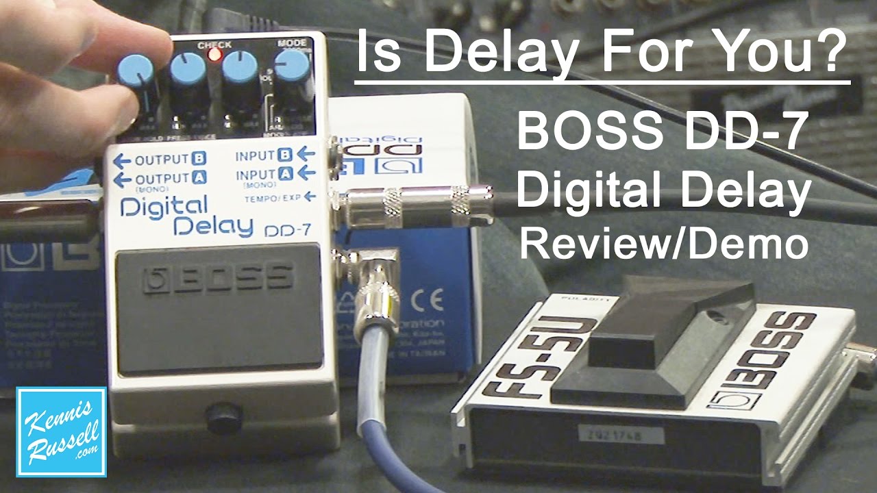 BOSS DD-7 Digital Delay Pedal Review - Sweetwater Sound - YouTube