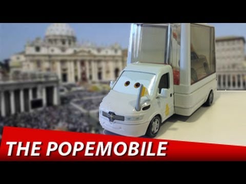 Cars 2 Popemobile car #9 DELUXE Disney Figures Mattel Pixar review