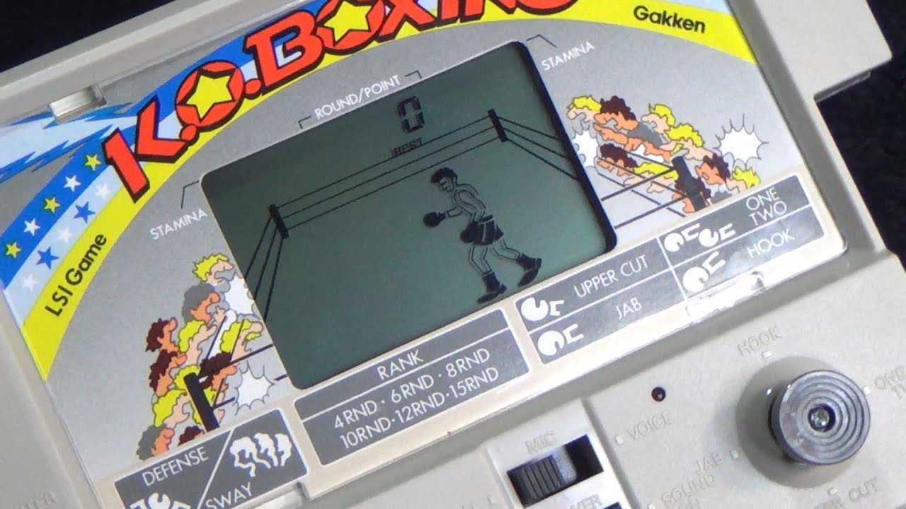 レトロ 電子ゲーム】学研 KO. ボクシング 音声操作 80年