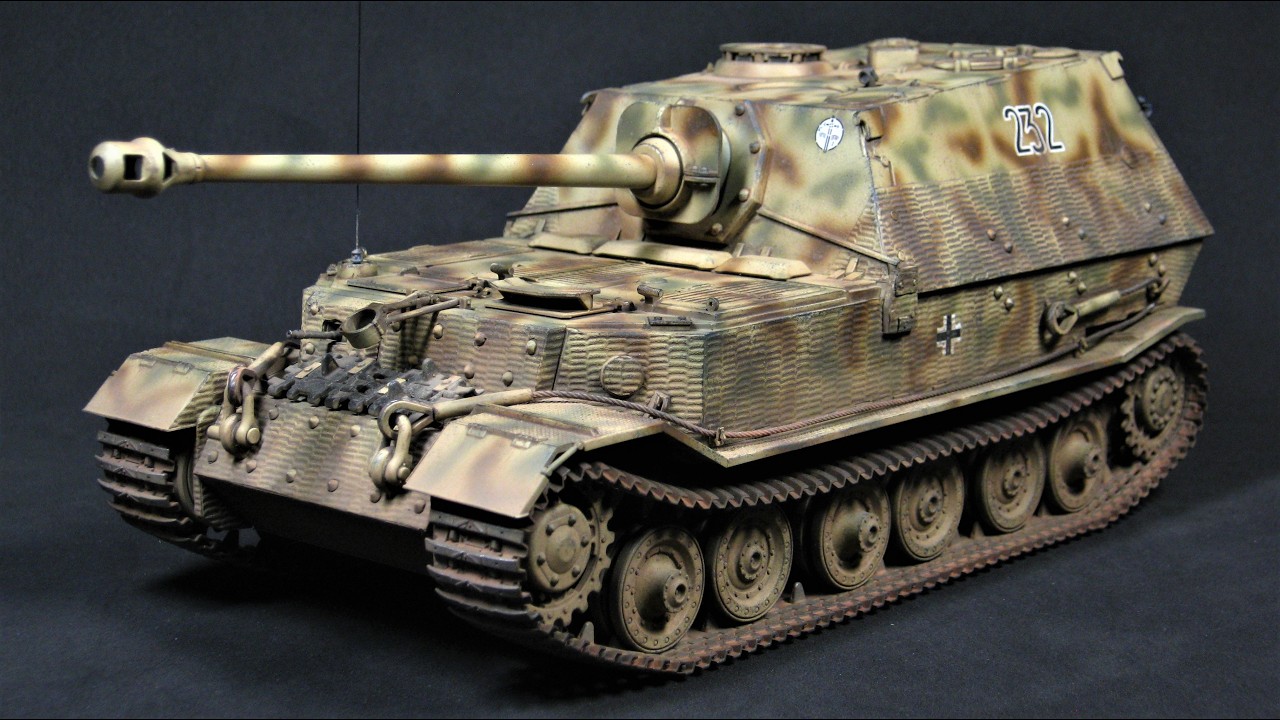 タミヤ 1/35 ドイツ重駆逐戦車 エレファント プラモデル 制作動画